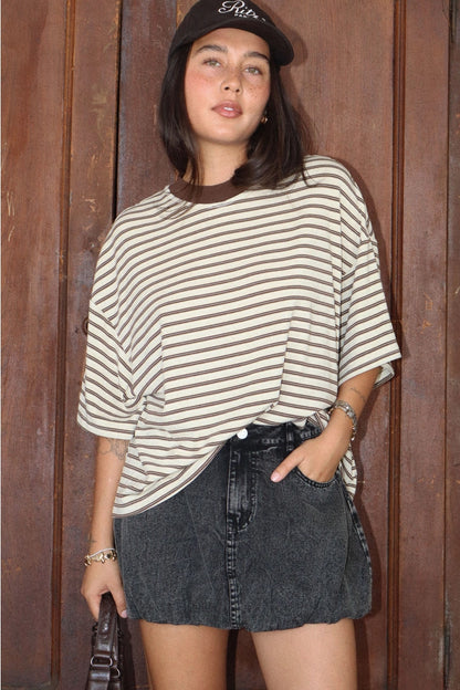 Tori Stripe Lounge Top