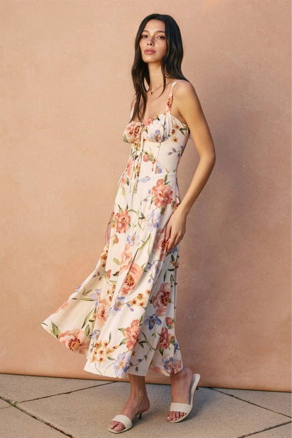 Bordeaux Linen Dress